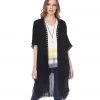 Yak & Yeti Cardigan Loose Fit Lace Trim CLOTHING