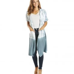 Yak & Yeti Kimono Wrap Tie Dye With Pockets