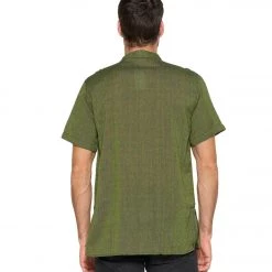 Yak & Yeti Men's Button Up Kurta Green CLOTHING