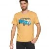 Yak & Yeti Vintage Hippie Van Life Men's T Shirt Mustard CLOTHING 2 Yak & Yeti Vintage Hippie Van Life Men's T Shirt Mustard CLOTHING