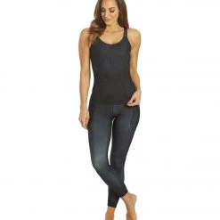 CLOTHING Everyday Yoga Radiant Tribe Strappy Back Support Tank Black Tribal