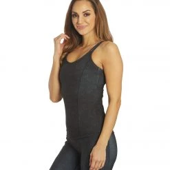 CLOTHING Everyday Yoga Radiant Tribe Strappy Back Support Tank Black Tribal