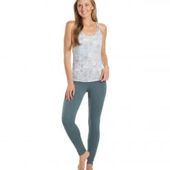 Everyday Yoga Radiant Tribe Strappy Back Support Tank White Tribal CLOTHING 13 Everyday Yoga Radiant Tribe Strappy Back Support Tank White Tribal CLOTHING