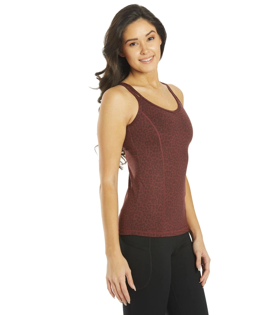 CLOTHING Everyday Yoga Radiant Cheetah Strappy Back Support Tank Burgundy Cheetah 4 CLOTHING Everyday Yoga Radiant Cheetah Strappy Back Support Tank Burgundy Cheetah