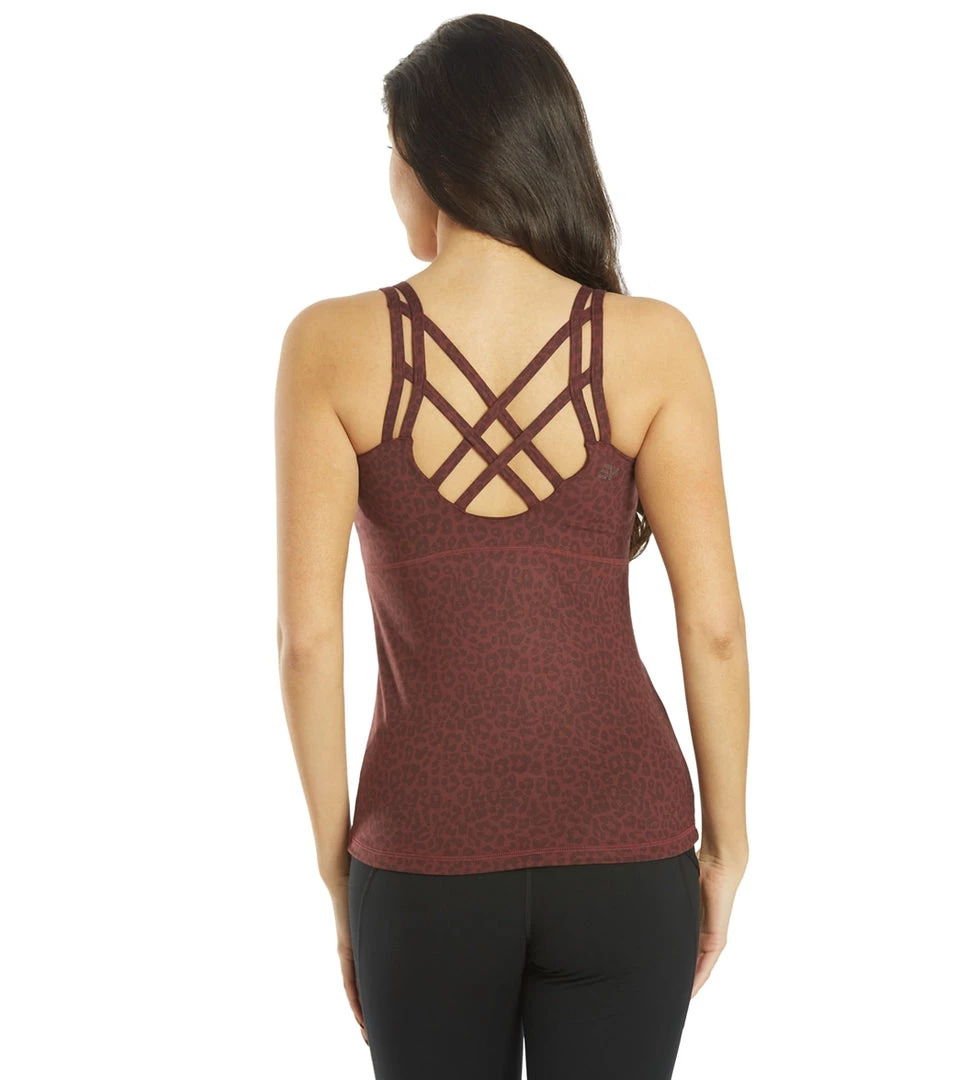 CLOTHING Everyday Yoga Radiant Cheetah Strappy Back Support Tank Burgundy Cheetah 5 CLOTHING Everyday Yoga Radiant Cheetah Strappy Back Support Tank Burgundy Cheetah