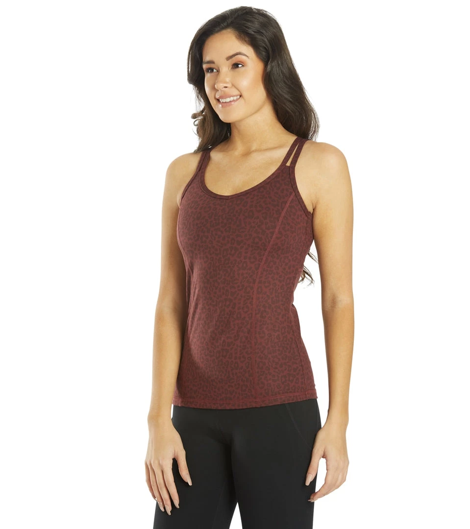 CLOTHING Everyday Yoga Radiant Cheetah Strappy Back Support Tank Burgundy Cheetah 7 CLOTHING Everyday Yoga Radiant Cheetah Strappy Back Support Tank Burgundy Cheetah