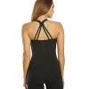 CLOTHING Everyday Yoga Bliss Solid Double Strap Support Tank Black