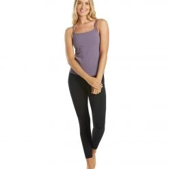 Everyday Yoga Divine Solid Scoop Back Support Tank Purple Taupe CLOTHING 12 Everyday Yoga Divine Solid Scoop Back Support Tank Purple Taupe CLOTHING