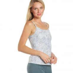CLOTHING Everyday Yoga Divine Tribe Scoop Back Support Tank White Tribal 10 CLOTHING Everyday Yoga Divine Tribe Scoop Back Support Tank White Tribal