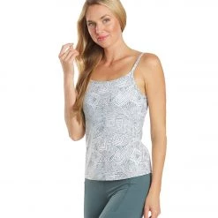 CLOTHING Everyday Yoga Divine Tribe Scoop Back Support Tank White Tribal 13 CLOTHING Everyday Yoga Divine Tribe Scoop Back Support Tank White Tribal