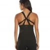 CLOTHING Everyday Yoga Instinct Solid Twisted Back Support Tank Black