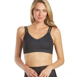 Everyday Yoga Radiant Tribe Strappy Back Sports Bra Black Tribal 15 Everyday Yoga Radiant Tribe Strappy Back Sports Bra Black Tribal