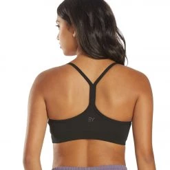 CLOTHING Everyday Yoga Delight Solid Racer Back Sports Bra Black