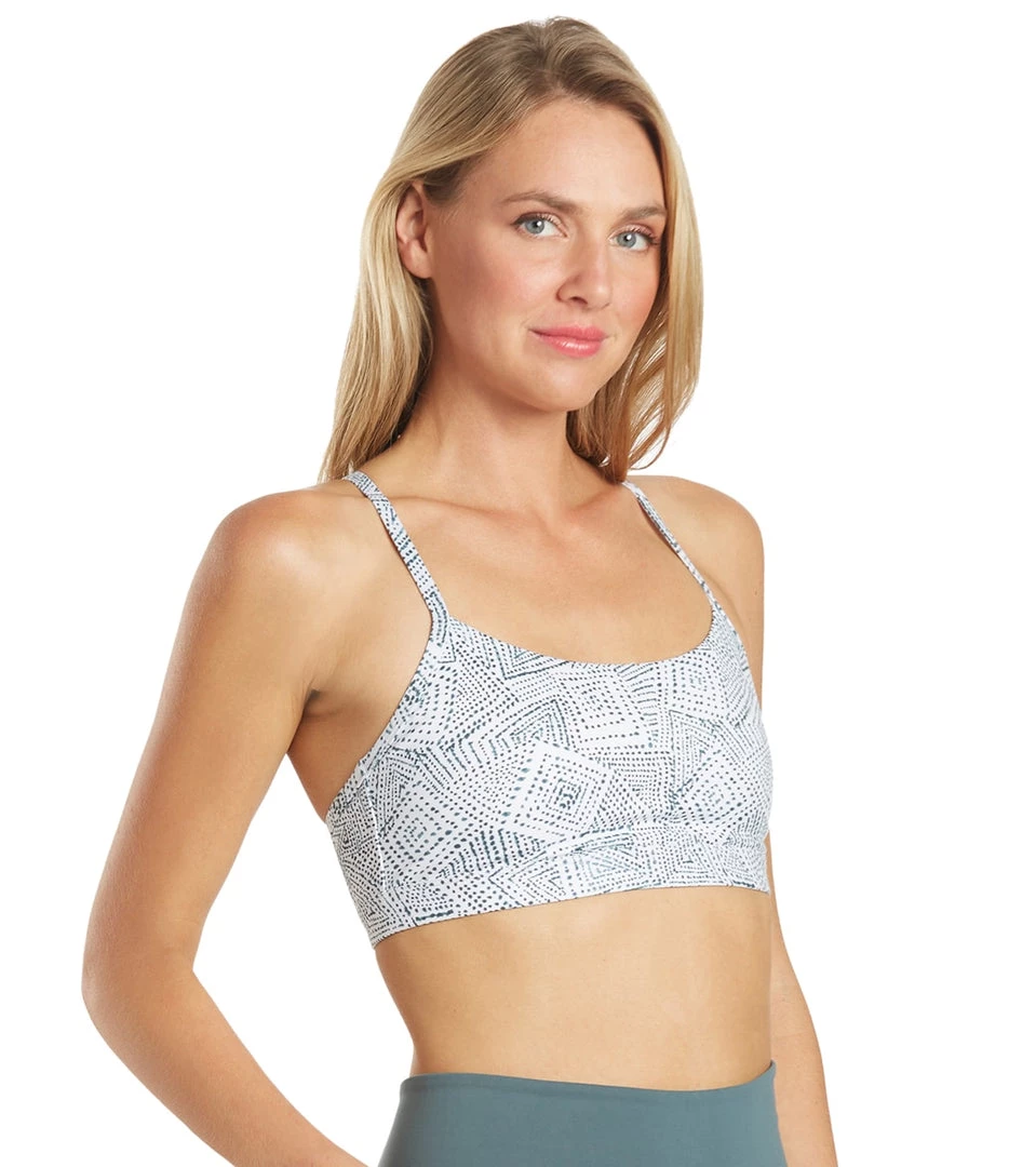 CLOTHING Everyday Yoga Delight Tribe Racer Back Sports Bra White Tribal 4 CLOTHING Everyday Yoga Delight Tribe Racer Back Sports Bra White Tribal