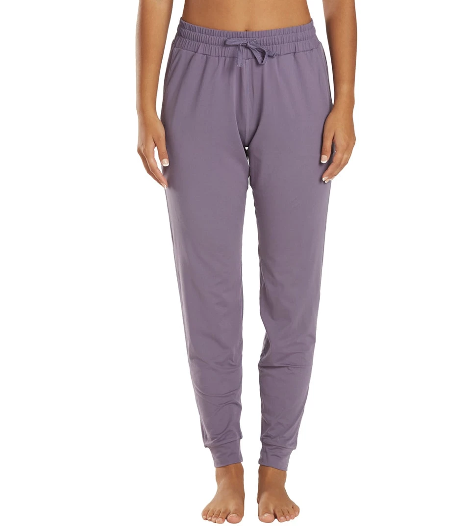 Everyday Yoga Motion Solid Performance Jogger Purple Taupe CLOTHING 3 Everyday Yoga Motion Solid Performance Jogger Purple Taupe CLOTHING