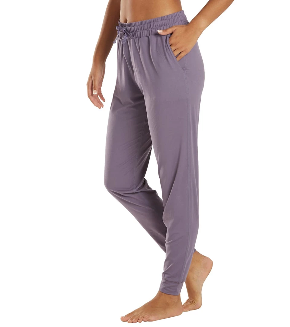 Everyday Yoga Motion Solid Performance Jogger Purple Taupe CLOTHING 7 Everyday Yoga Motion Solid Performance Jogger Purple Taupe CLOTHING