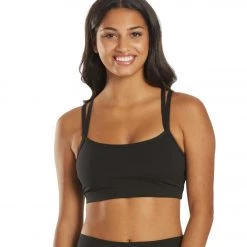 Everyday Yoga Wholesome Solid Sports Bra Black CLOTHING