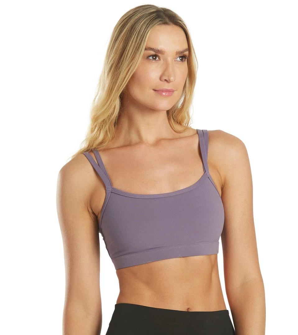 Everyday Yoga Wholesome Solid Sports Bra Purple Taupe CLOTHING 5 Everyday Yoga Wholesome Solid Sports Bra Purple Taupe CLOTHING