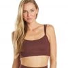 CLOTHING Everyday Yoga Wholesome Cheetah Sports Bra Burgundy Cheetah