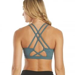 CLOTHING Everyday Yoga Rejoice Solid Sports Bra Eucalyptus Grey