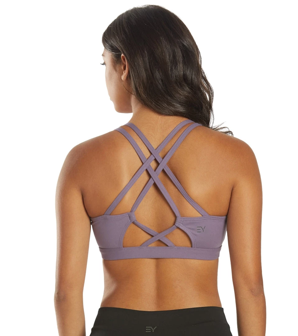 Everyday Yoga Rejoice Solid Sports Bra Purple Taupe CLOTHING 3 Everyday Yoga Rejoice Solid Sports Bra Purple Taupe CLOTHING