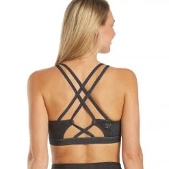 CLOTHING Everyday Yoga Rejoice Tribe Sports Bra Black Tribal