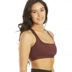 CLOTHING Everyday Yoga Rejoice Cheetah Sports Bra Burgundy Cheetah