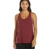 Everyday Yoga Motion Solid Racer Back Layering Tank Zinfandel CLOTHING