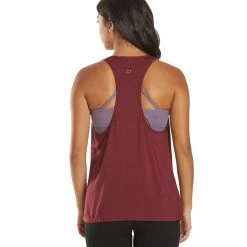 Everyday Yoga Motion Solid Racer Back Layering Tank Zinfandel CLOTHING 11 Everyday Yoga Motion Solid Racer Back Layering Tank Zinfandel CLOTHING