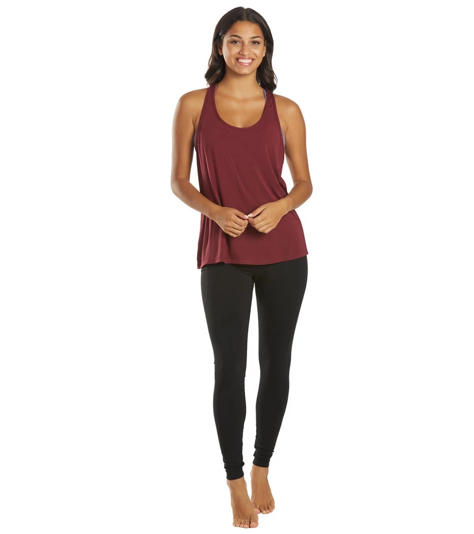 Everyday Yoga Motion Solid Racer Back Layering Tank Zinfandel CLOTHING 6 Everyday Yoga Motion Solid Racer Back Layering Tank Zinfandel CLOTHING