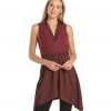 Everyday Yoga Wondrous Cheetah Wrap Dress Burgundy Cheetah