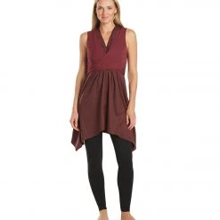 Everyday Yoga Wondrous Cheetah Wrap Dress Burgundy Cheetah