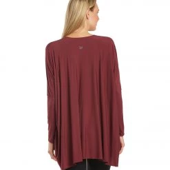 CLOTHING Everyday Yoga Bodhi Solid 2 In 1 Cardigan Zinfandel