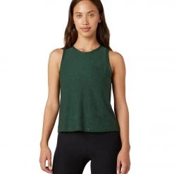 Beyond Yoga Featherweight Spacedye Balanced Muscle Yoga Tank Forest Green - Pine NEW ARRIVALS