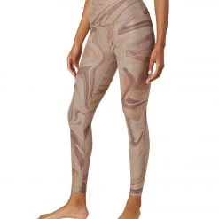Beyond Yoga Spacedye Printed Caught In The Midi Yoga Leggings Chai Marble