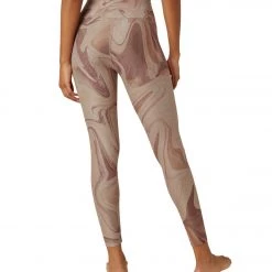Beyond Yoga Spacedye Printed Caught In The Midi Yoga Leggings Chai Marble