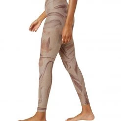 Beyond Yoga Spacedye Printed Caught In The Midi Yoga Leggings Chai Marble