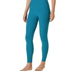 NEW ARRIVALS Beyond Yoga Spacedye High Waisted Caught In The Midi 7/8 Yoga Leggings Cerulean Blue Heather