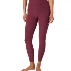 Beyond Yoga Spacedye High Waisted Caught In The Midi 7/8 Yoga Leggings Garnet Red Heather 25 Beyond Yoga Spacedye High Waisted Caught In The Midi 7/8 Yoga Leggings Garnet Red Heather