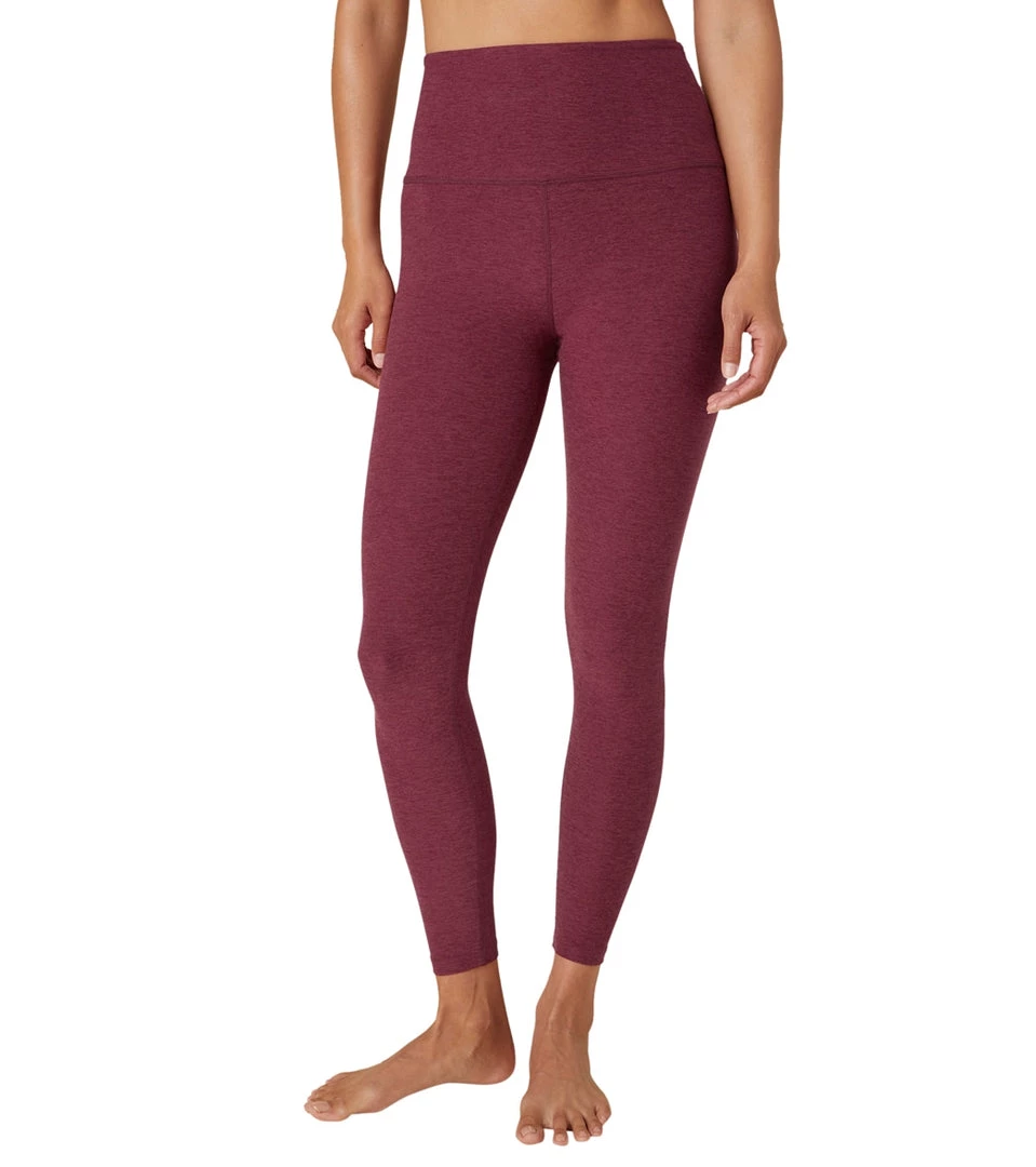 Beyond Yoga Spacedye High Waisted Caught In The Midi 7/8 Yoga Leggings Garnet Red Heather 8 Beyond Yoga Spacedye High Waisted Caught In The Midi 7/8 Yoga Leggings Garnet Red Heather