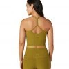 NEW ARRIVALS Beyond Yoga Spacedye Slim Racerback Cropped Tank Bronze-Gold