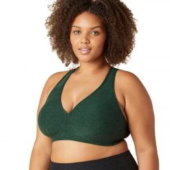 Beyond Yoga Spacedye Lift Your Spirits Yoga Sports Bra Forest Green - Pine CLOTHING