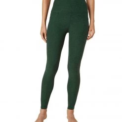 NEW ARRIVALS Beyond Yoga Spacedye Out Of Pocket High Waisted 7/8 Yoga Leggings Forest Green - Pine