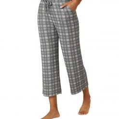 Beyond Yoga Wide Leg Easy Cropped Sweatpant Light Heather Gray Plaid CLOTHING 11 Beyond Yoga Wide Leg Easy Cropped Sweatpant Light Heather Gray Plaid CLOTHING