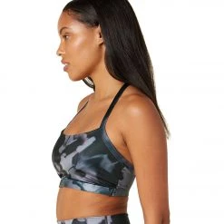 Beyond Yoga T-Back Luxe Bra Dark Floral CLOTHING