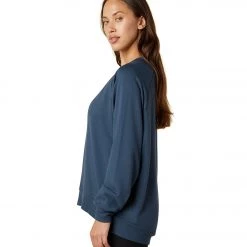 Beyond Yoga Cozy Fleece Saturday Oversized Pullover Mineral Blue Women