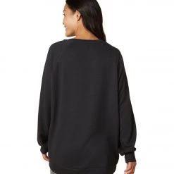 Beyond Yoga Cozy Fleece Saturday Oversized Pullover Black CLOTHING