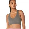 CLOTHING Beyond Yoga Remix Ribbed Bra Smoke Gray Heather 1 CLOTHING Beyond Yoga Remix Ribbed Bra Smoke Gray Heather