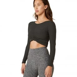 Beyond Yoga Featherweight Twist Of Fate Pullover Darkest Night 10 Beyond Yoga Featherweight Twist Of Fate Pullover Darkest Night