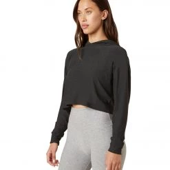 Beyond Yoga Featherweight Don'T Look Back Hoodie Darkest Night CLOTHING